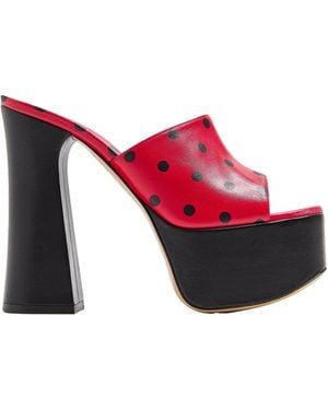 Moschino Simple High Heels - Red