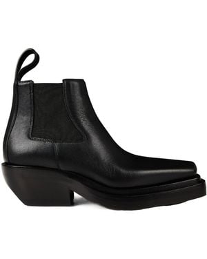 Bottega Veneta Solid Colour Chelsea Boots - Black