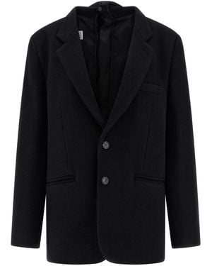 MM6 by Maison Margiela Paneled Blazer - Black