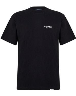 Represent Logo Short-Sleeved T-Shirt - Black