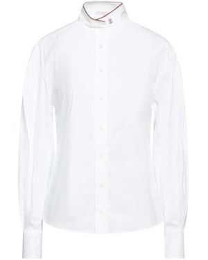 Brunello Cucinelli Solid Colour Shirts - White