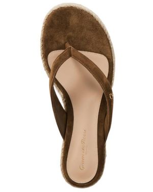 Gianvito Rossi Embellished Foam Slippers - Natural