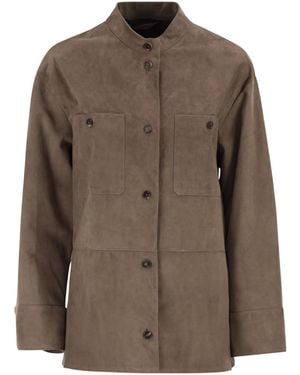 Max Mara 'S Elodia Button-Up Jacket - Brown