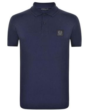 Belstaff Cotton Pique Polo - Blue