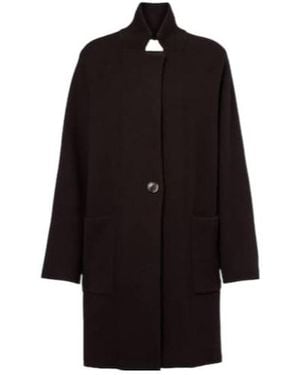 Lisa Yang High Collar Coat - Black