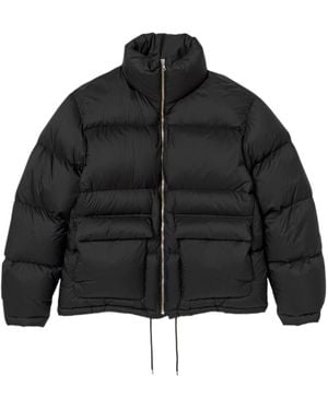 AURALEE High Neck Zipped Jacket - Black