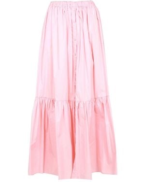 Aniye By Button Pleated Skirt - Pink