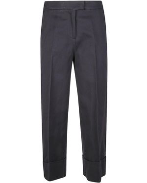 Pt Pantaloni Cuffed Trousers - Blue