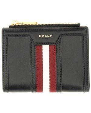 Bally Code Bi-Fold Wallet - Black