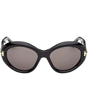 Tom Ford Oval Frame Sunglasses - Multicolor