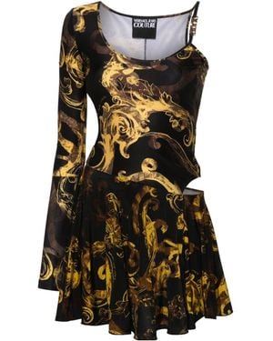 Versace Jeans Couture Watercolor Couture Mini Dress - Black