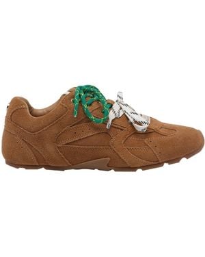 Steve Madden Asiel Double Lace Low-Top Sneakers - Brown