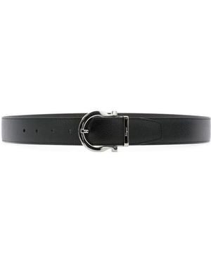 Ferragamo Adjustable Belt - White