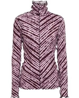 Proenza Schouler Label Printed Jersey Top - Purple