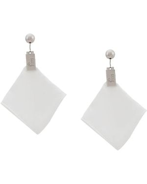 Jacquemus Les Mouchoirs Earrings - White