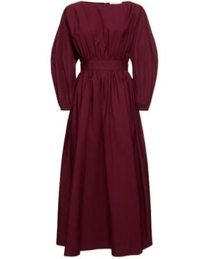 Gabriela Hearst Long Sleeve Dress - Purple