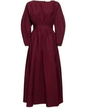 Gabriela Hearst Long Sleeve Dress - Purple