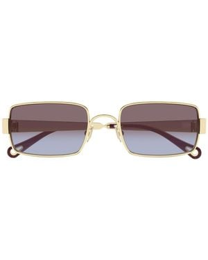 Chloé Chloé Eyewear Rectangle Frame Sunglasses - White