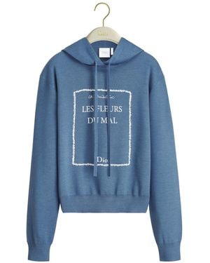 Dior Book Cover Hooded Sweatshirt - Blue