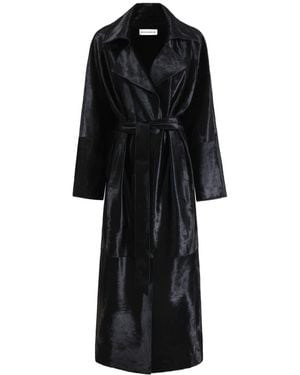 Nour Hammour Long-Sleeved Coat - Black