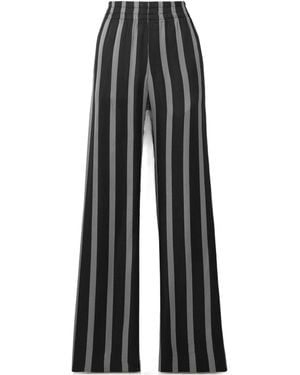 Anine Bing Wide-Leg Casual Pants - Black