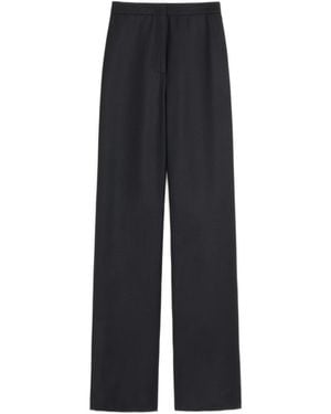 Valentino Soft Sheen Wool Pants - Blue