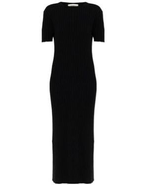 Lisa Yang Isabela Ribbed Knitted Dress - Black