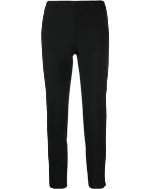 Peserico Confort Fit Side Zip Pants - Black