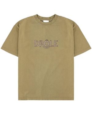 Drole de Monsieur Drôle De Monsieur Logo Print T-Shirt - Green