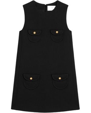 Celine Trapeze Mini Dress - Black