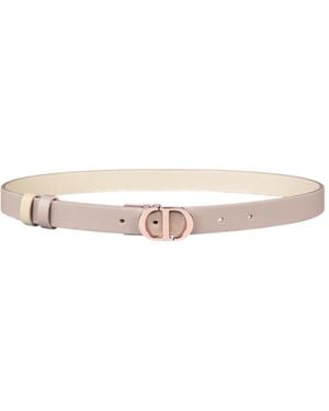 Dior 30 Montaigne Reversible Belt - White
