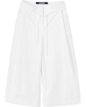 Jacquemus The Marin High-Waisted Shorts - White