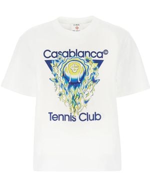 CASABLANCA T-Shirt With Logo - White