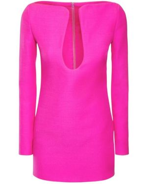 Valentino Long Sleeve Dress - Pink