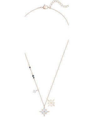 Swarovski Star Logo Necklace - White