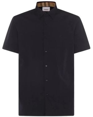 Burberry Short Sleeved Buttoned Shirt - Black