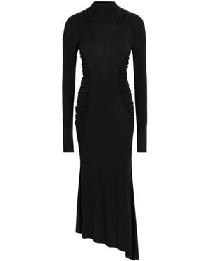 Victoria Beckham Jersey-Crepe Midi Dress - Black