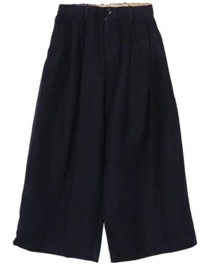 Uma Wang Pleated Trousers - Blue