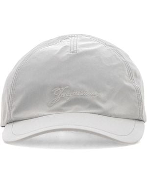 Jacquemus Logo-Embroidered Baseball Cap - White