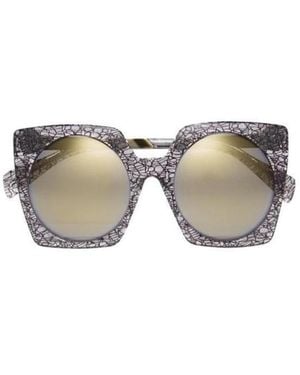 Yohji Yamamoto Oversized Sunglasses - Metallic