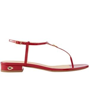 Jennifer Chamandi Pietro 20 Patent-Leather Sandals - Red