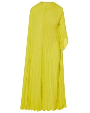 Valentino Pleated Dress Dress - Yellow