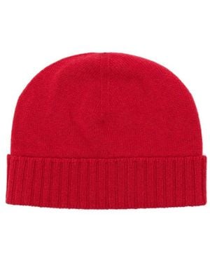 Malo Ribbed Knit Hat - Red
