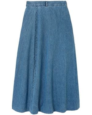 Rohe Denim Midi Skirt - Blue