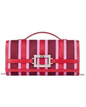 Roger Vivier Belle Vivier Clutch - Red