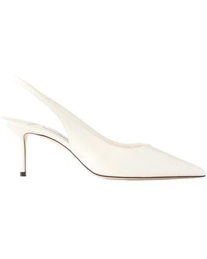 Jimmy Choo Leather Court Shoes - White