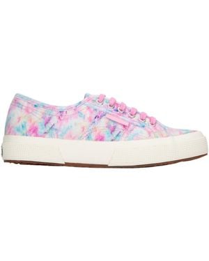 Superga Tie-Dye Logo-Tag Sneakers - Pink