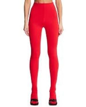 Wardrobe NYC Heavyweight High-Waisted Tights - Red