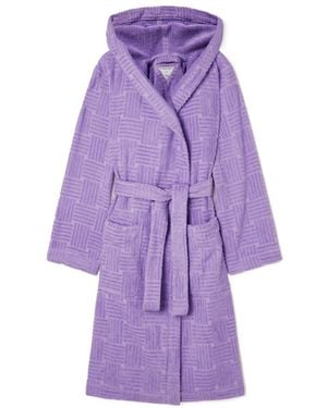 Bottega Veneta Logo Bathrobe - Purple
