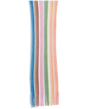 Missoni Multicolor Striped Scarf - White